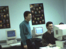 student at work